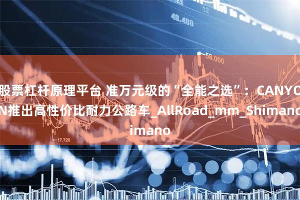 股票杠杆原理平台 准万元级的“全能之选”：CANYON推出高性价比耐力公路车_AllRoad_mm_Shimano